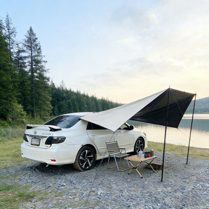 Bat Shape Car Side Awning Blac - огляд і ціна Outdoor Camping Car Tail Tent