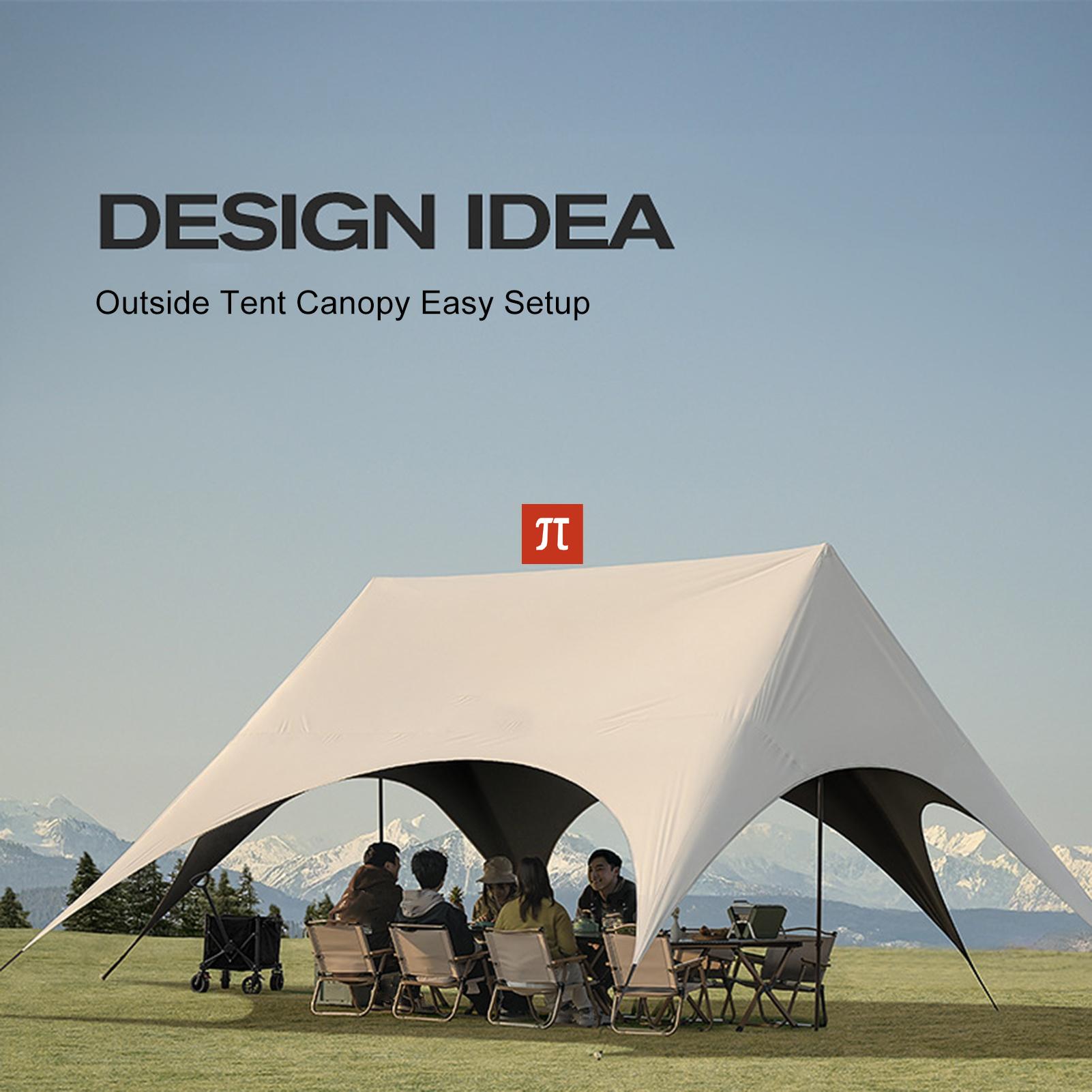 ACamping Gazebo Hexagonal Rain - огляд і ціна Outdoor Camping Canopy