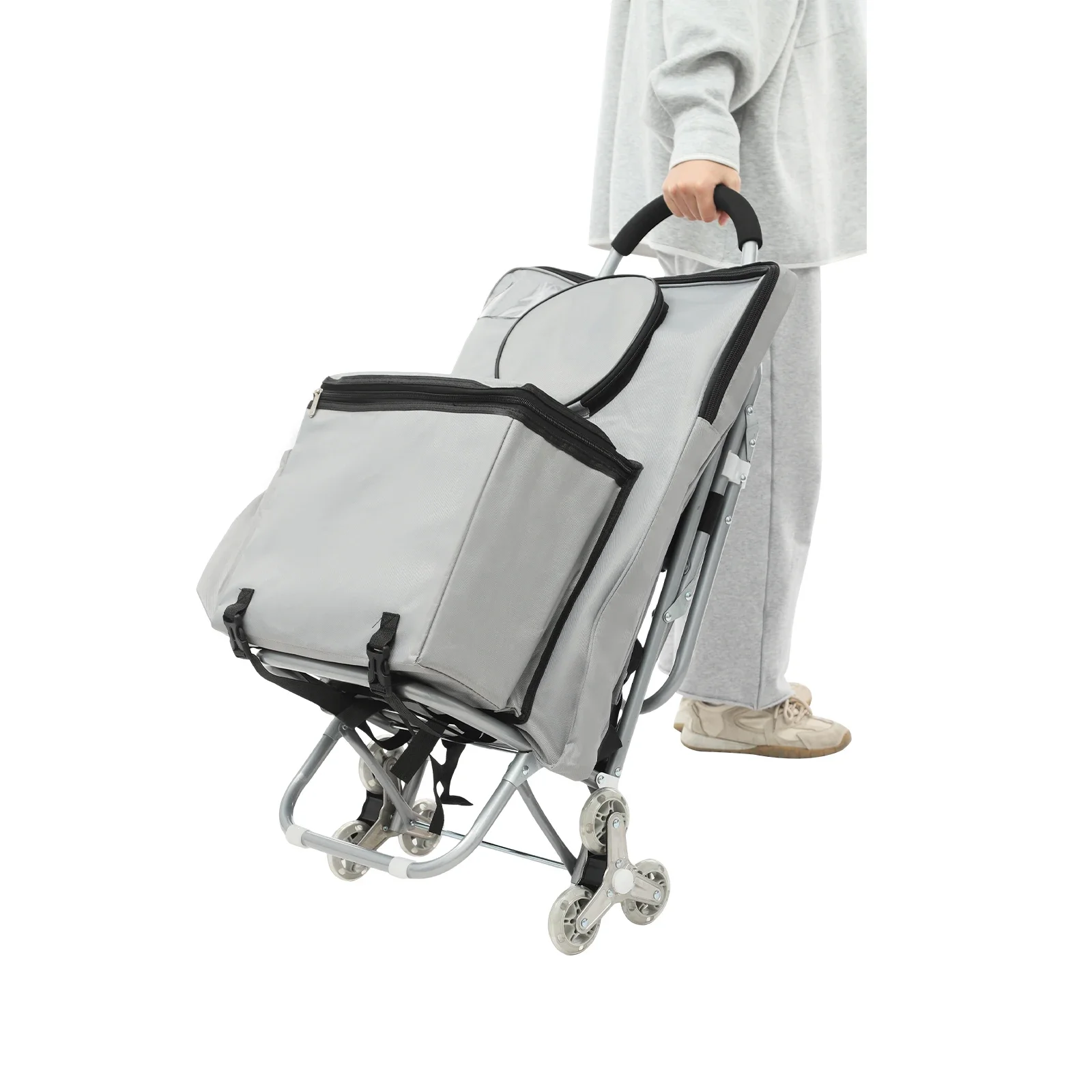 Silver 16.93*36.61inch Rolling - огляд і ціна Folding Chair