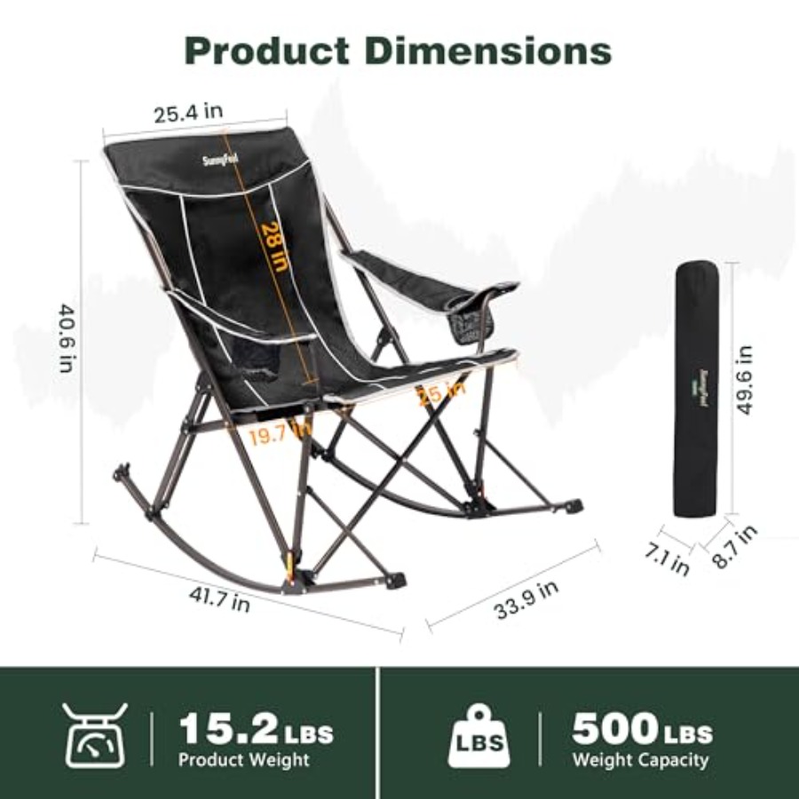 Oversized Folding Rocking Camp - огляд і ціна Outdoor Camping Rocker