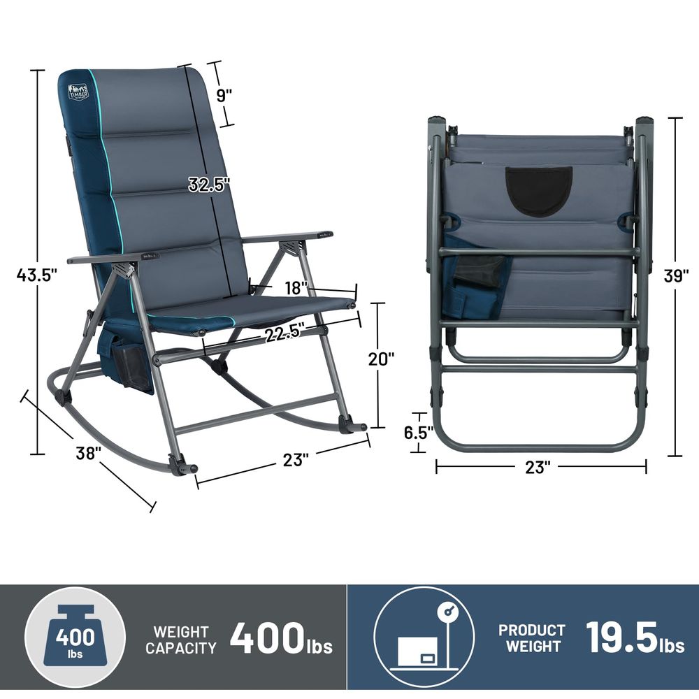 Oversized Folding Rocking Camp - огляд і ціна Outdoor Camping Rocker