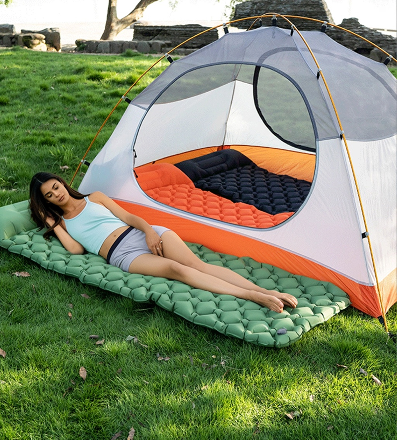 Inflatable Mattress Sleeping P - огляд і ціна Outdoor Inflatable Camping Tent With Air Pump
