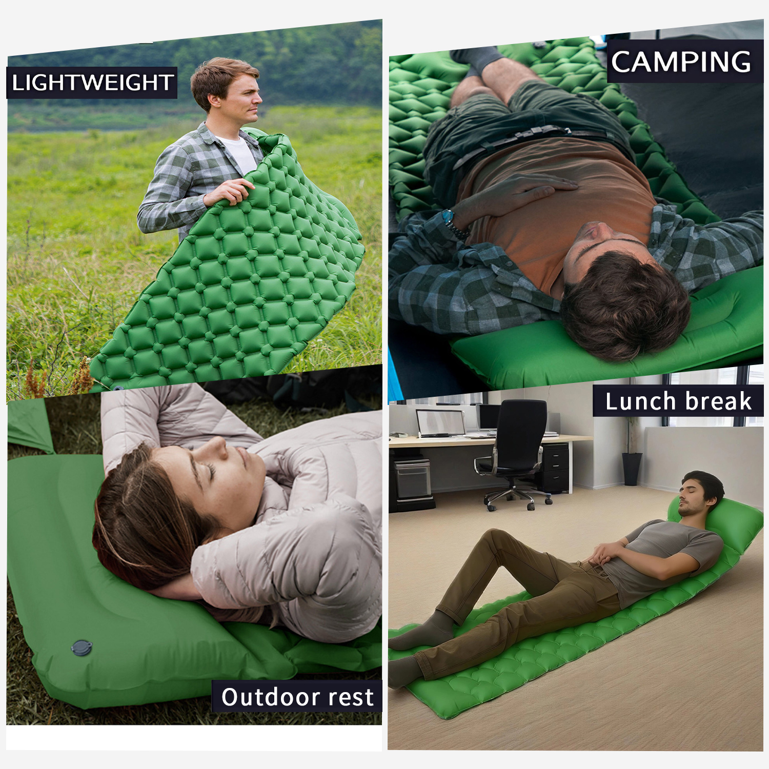 Inflatable Mattress Sleeping P - огляд і ціна Outdoor Inflatable Camping Tent With Air Pump