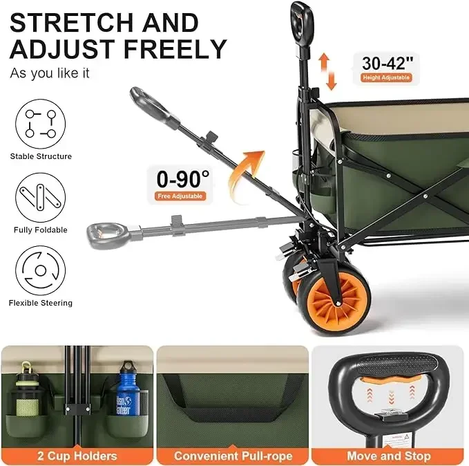 Motorized Outdoor Garden Beach - огляд і ціна Outdoor Camping Trolley