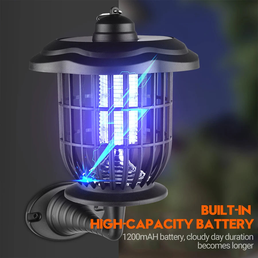 2-in-1 1200mAh LED Solar Light - огляд і ціна Outdoor Camping Bug Zapper
