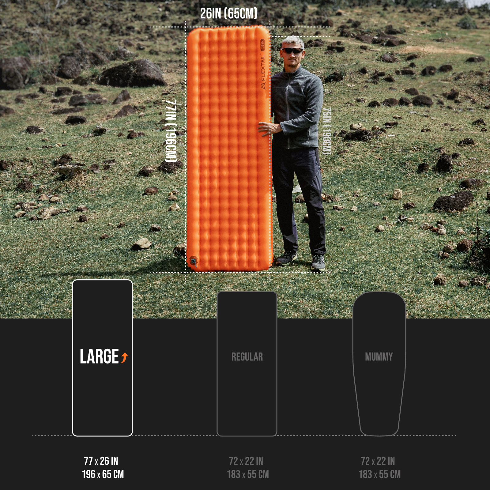 FLEXTAIL TINY SLEEPING PAD R05 - огляд і ціна Outdoor Inflatable Camping Tent With Air Pump