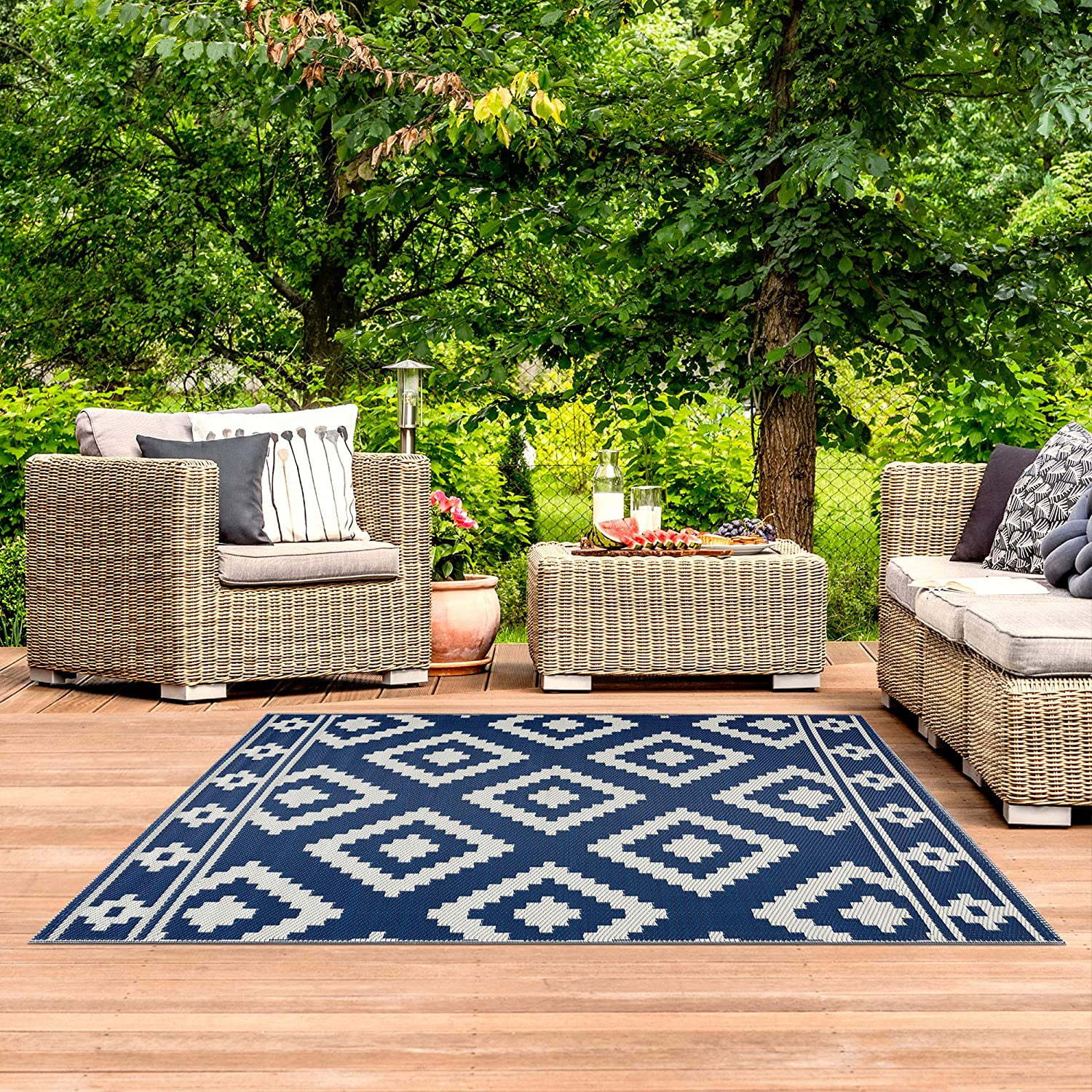 VIKAMA Outdoor Rugs for Garden - огляд і ціна Outdoor Camping Decke