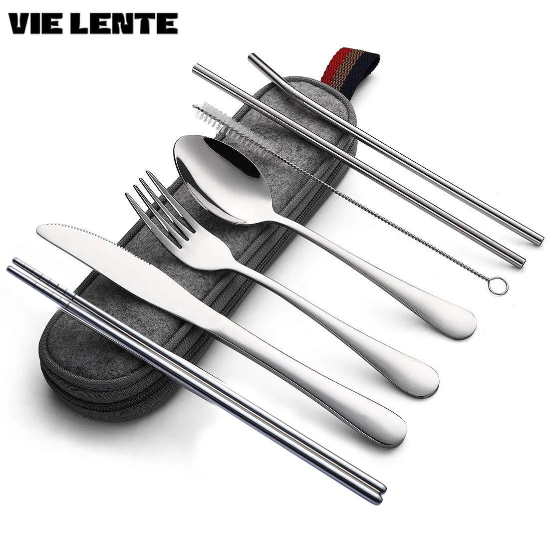8Pcs/set Tableware Reusable Tr - огляд і ціна Outdoor Camping Dining Set