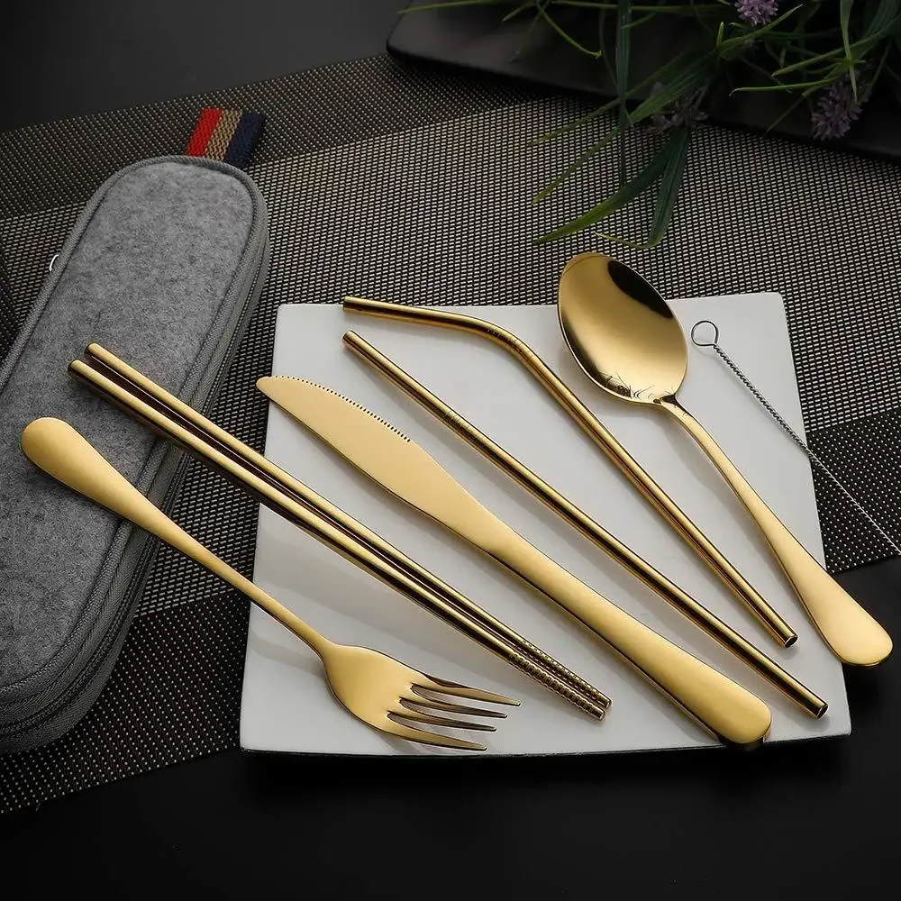 8Pcs/set Tableware Reusable Tr - огляд і ціна Outdoor Camping Dining Set