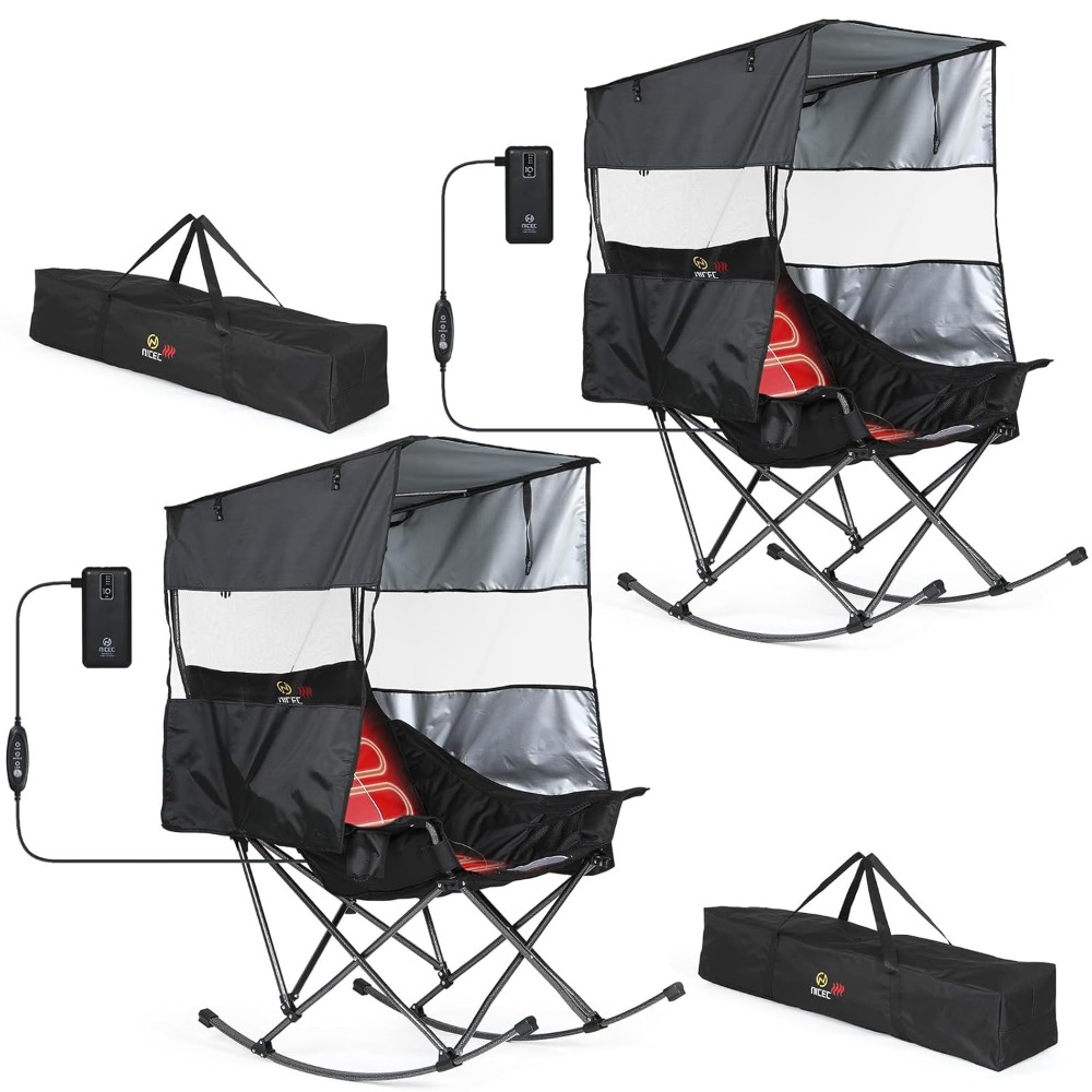 Heated Rocking Camping Chair w - огляд і ціна Outdoor Camping Rocker