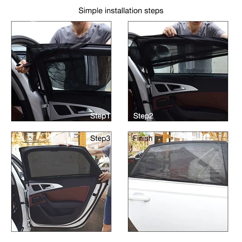2PCS Car Window Screen Door Co - огляд і ціна Outdoor Camping Mosquito Net