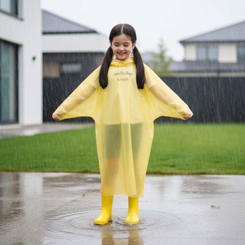 Disposable Long Kids Raincoat  - огляд і ціна Outdoor Camping Kids Activities