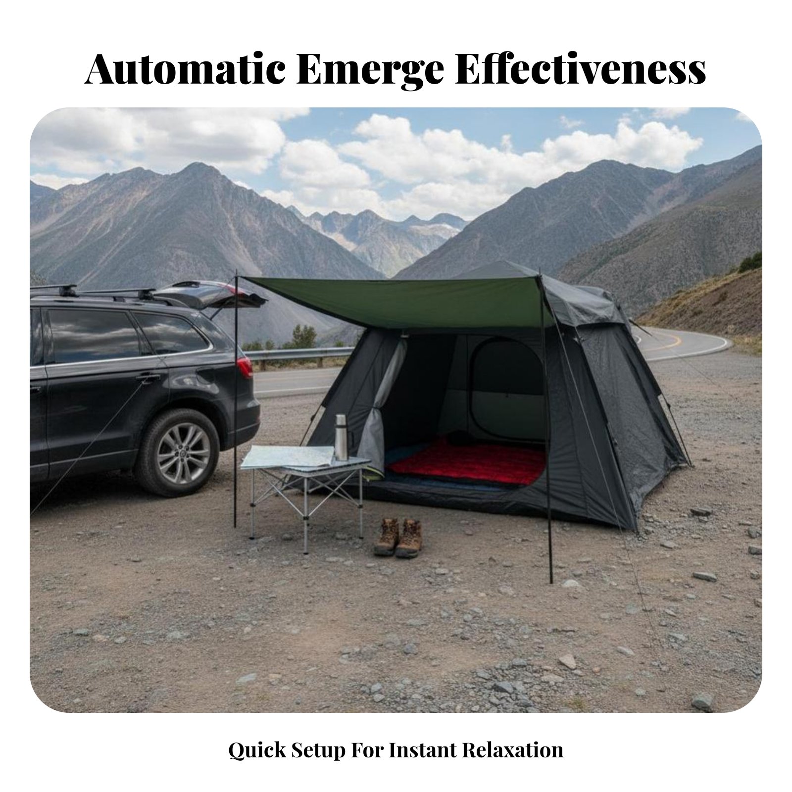 Camping Tent for Outdoor, Auto - огляд і ціна Outdoor Camping Car Tail Tent