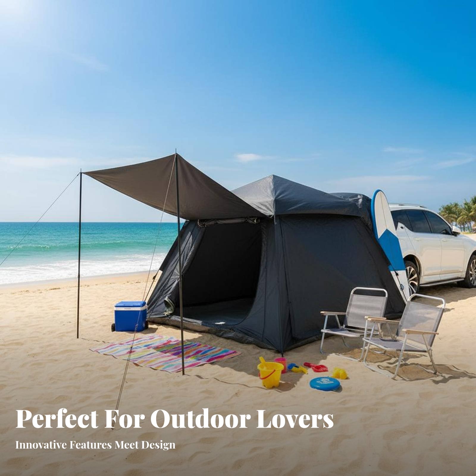 Camping Tent for Outdoor, Auto - огляд і ціна Outdoor Camping Car Tail Tent
