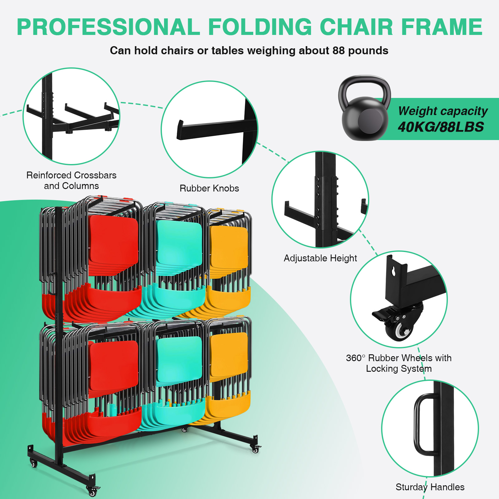 Metal Folding Chair Storage Ra - огляд і ціна Folding Chair