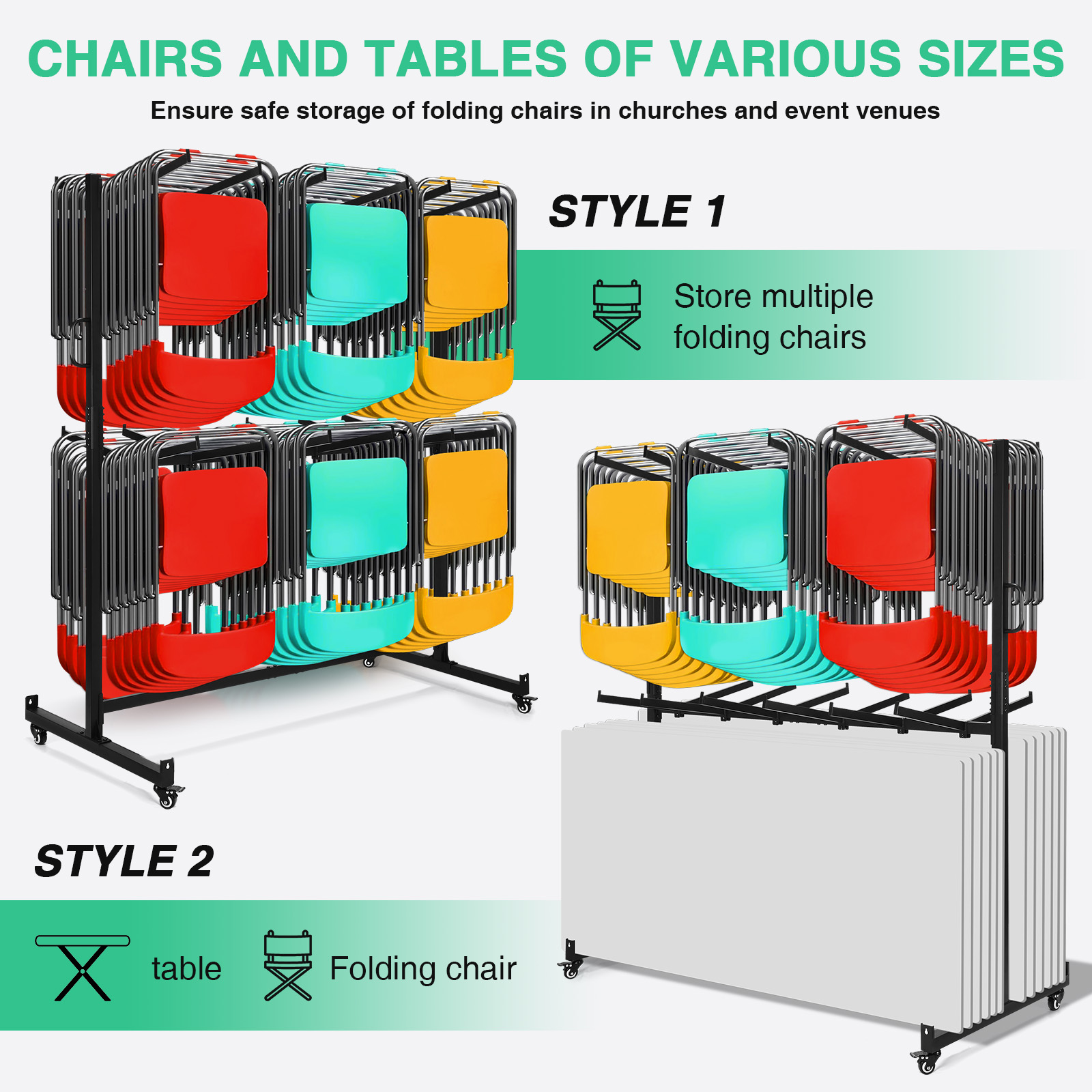 Metal Folding Chair Storage Ra - огляд і ціна Folding Chair