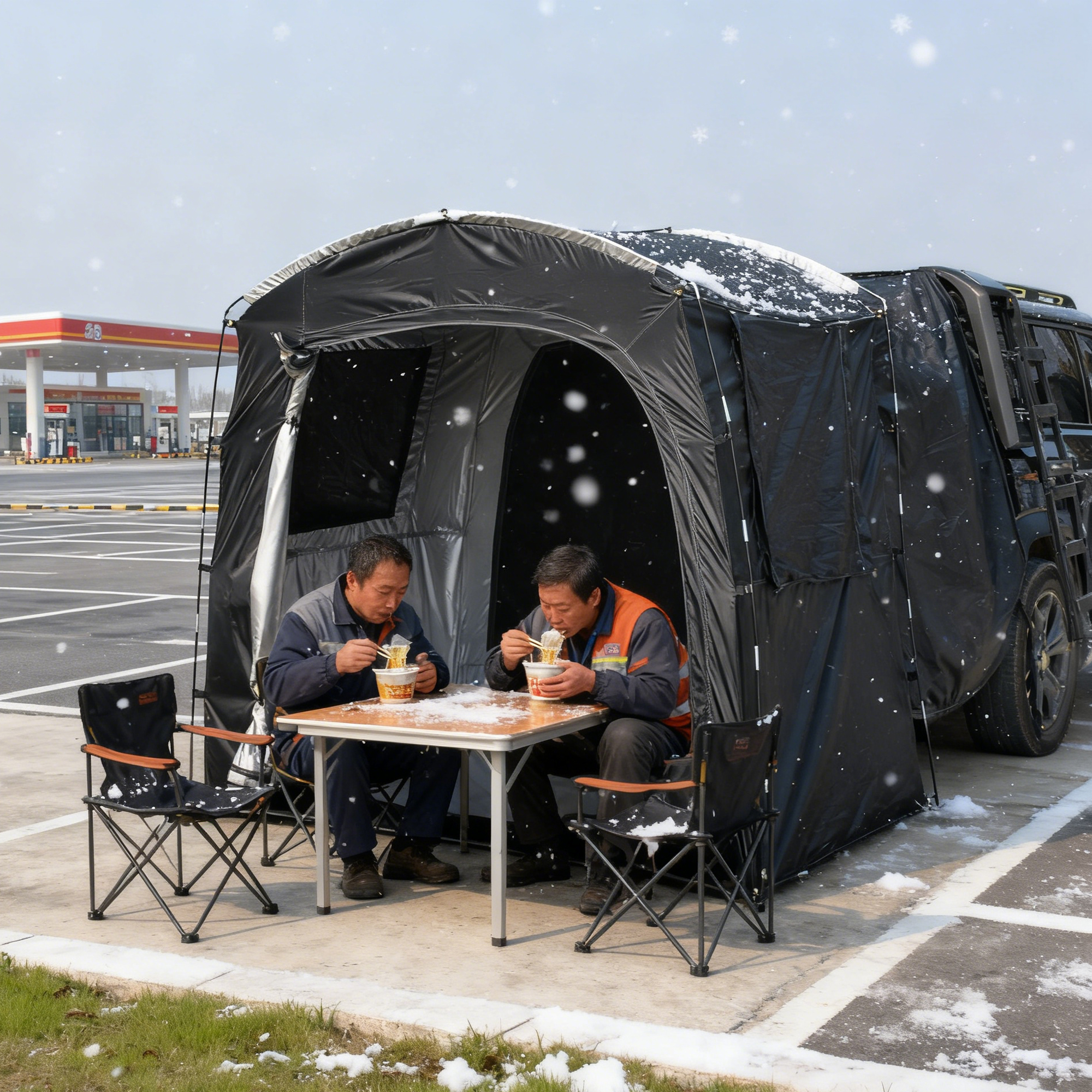 2-Person SUV Rear Tent Annex w - огляд і ціна Outdoor Camping Car Tail Tent