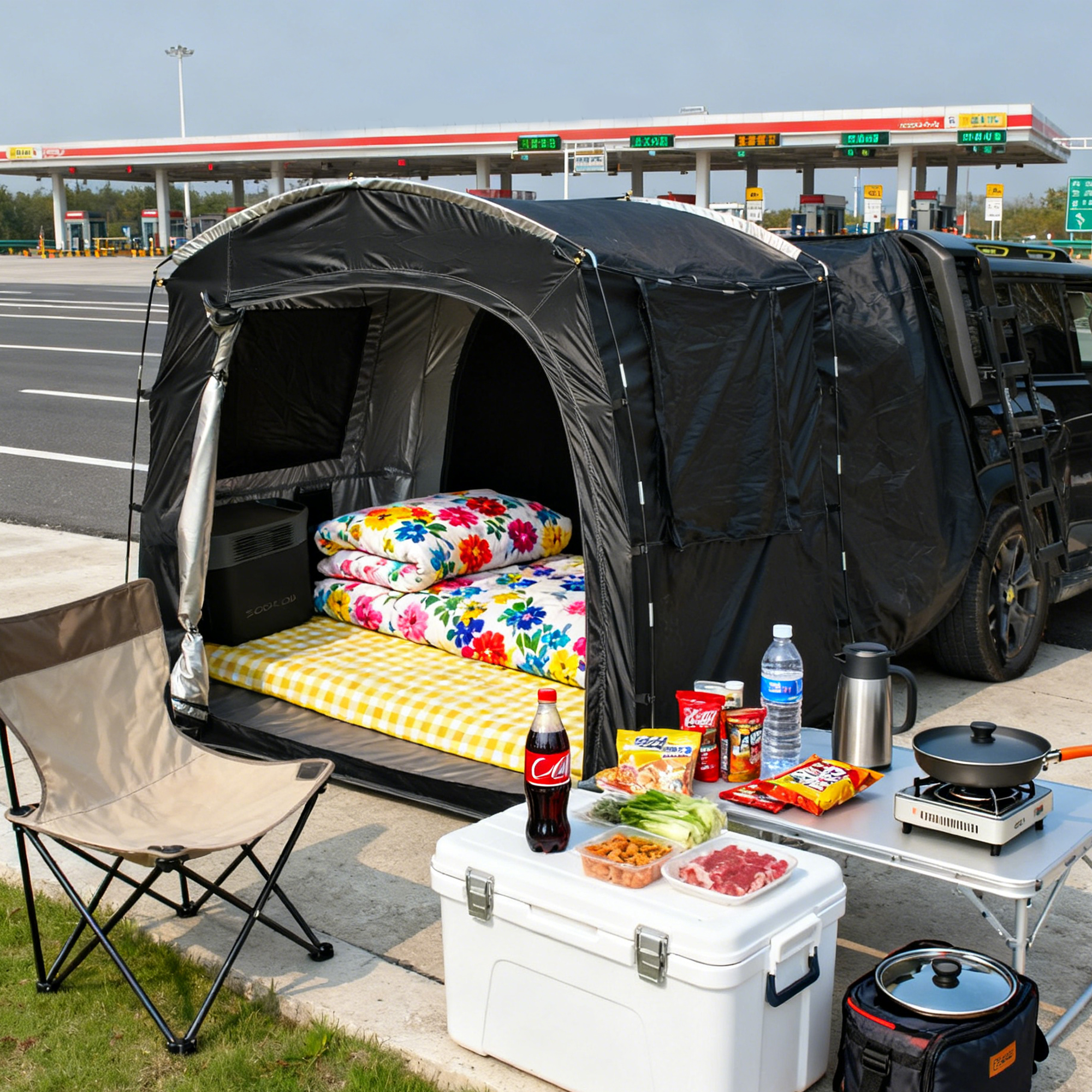 2-Person SUV Rear Tent Annex w - огляд і ціна Outdoor Camping Car Tail Tent
