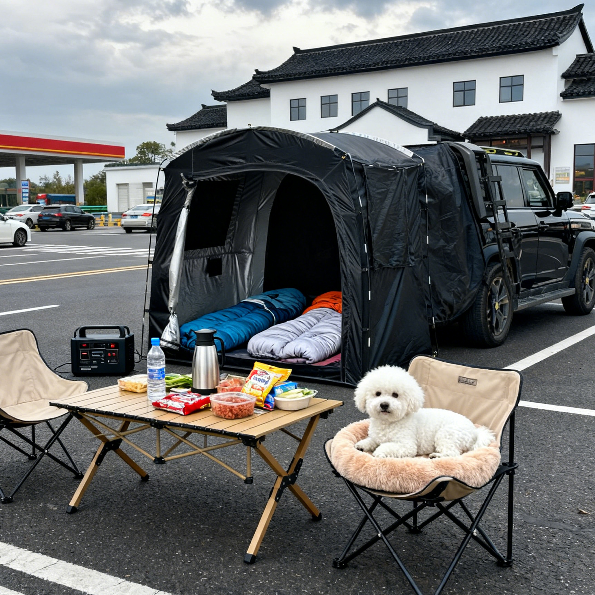 2-Person SUV Rear Tent Annex w - огляд і ціна Outdoor Camping Car Tail Tent