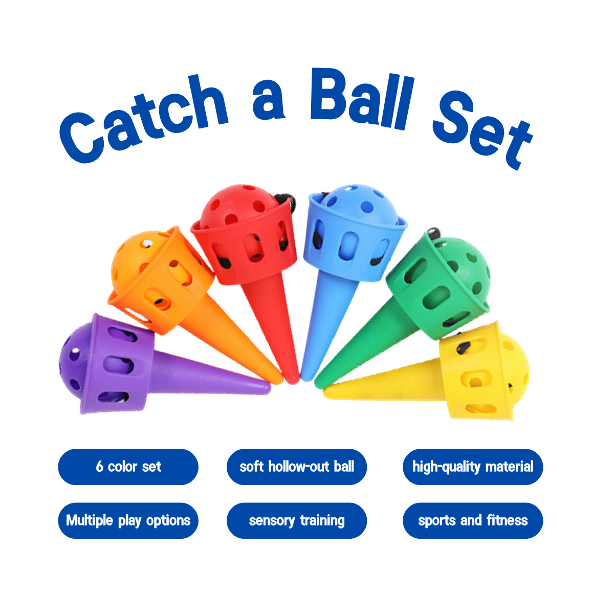 6pcs Catch a Ball Set,Champion - огляд і ціна Outdoor Camping Kids Activities