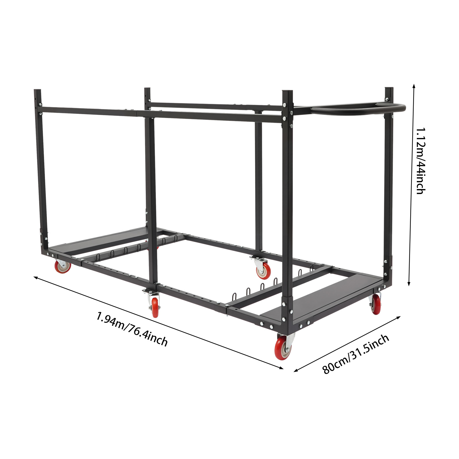 Black Q235 Steel 194x80x112cm  - огляд і ціна Folding Chair