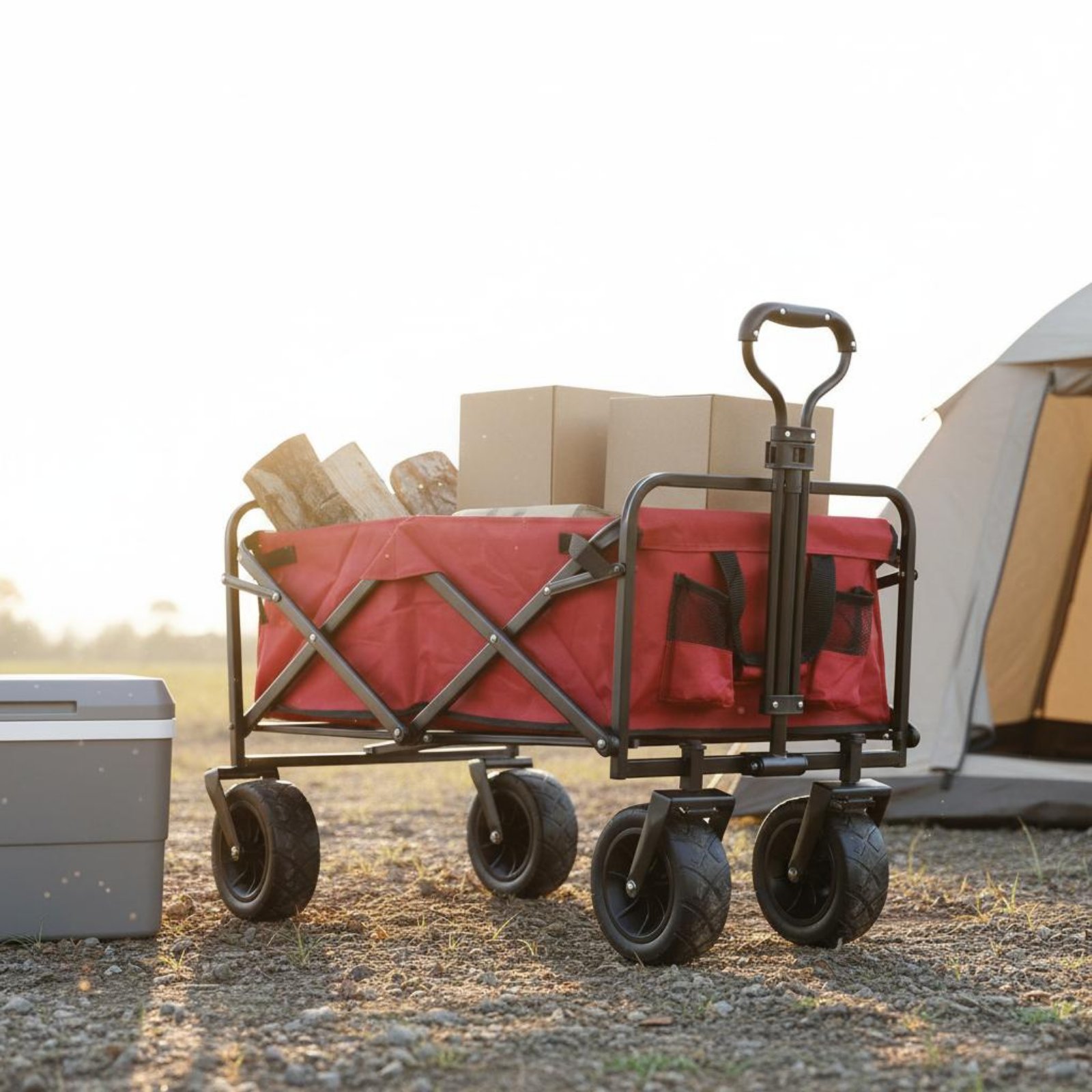 Folding Wagon Foldable Camping - огляд і ціна Outdoor Camping Trolley