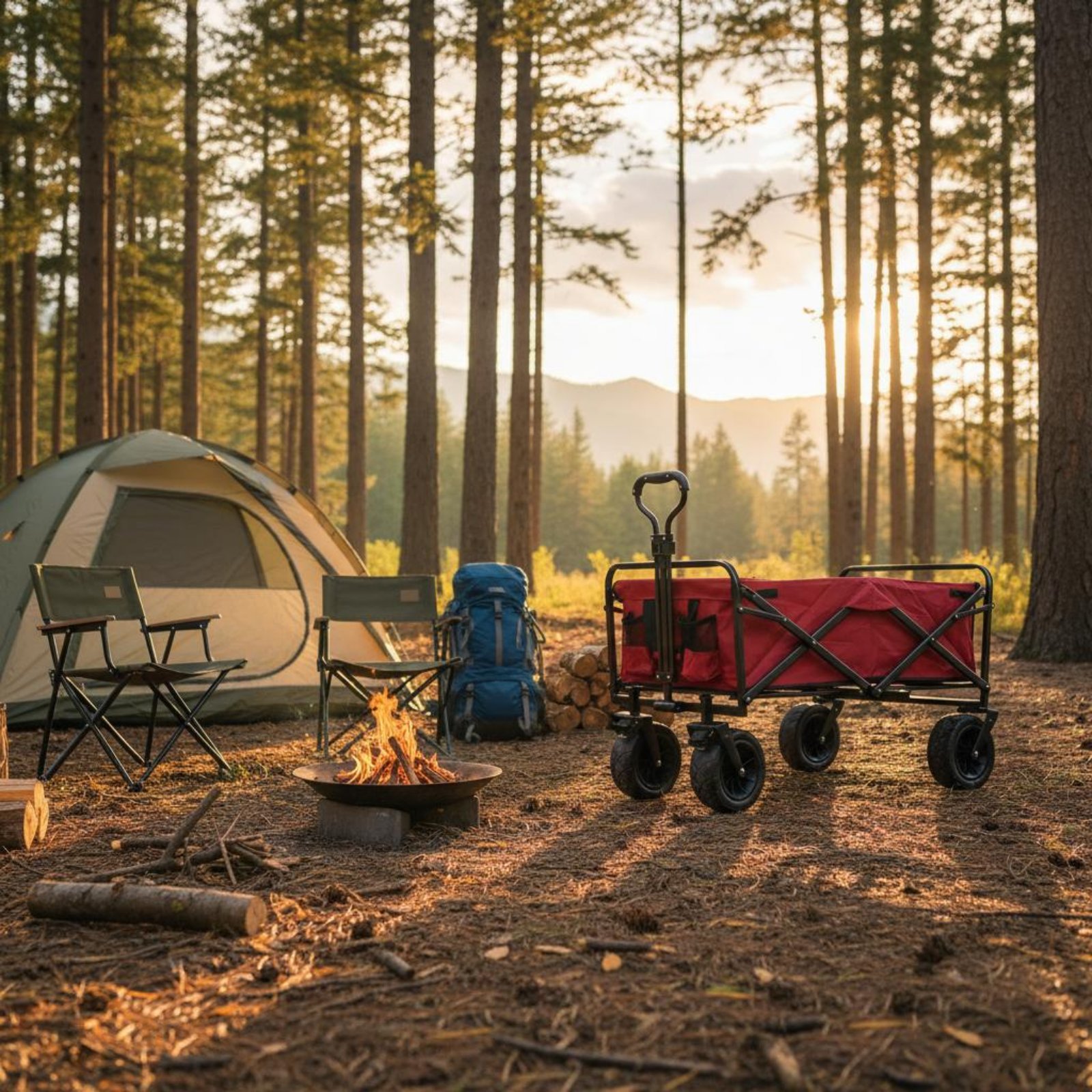 Folding Wagon Foldable Camping - огляд і ціна Outdoor Camping Trolley