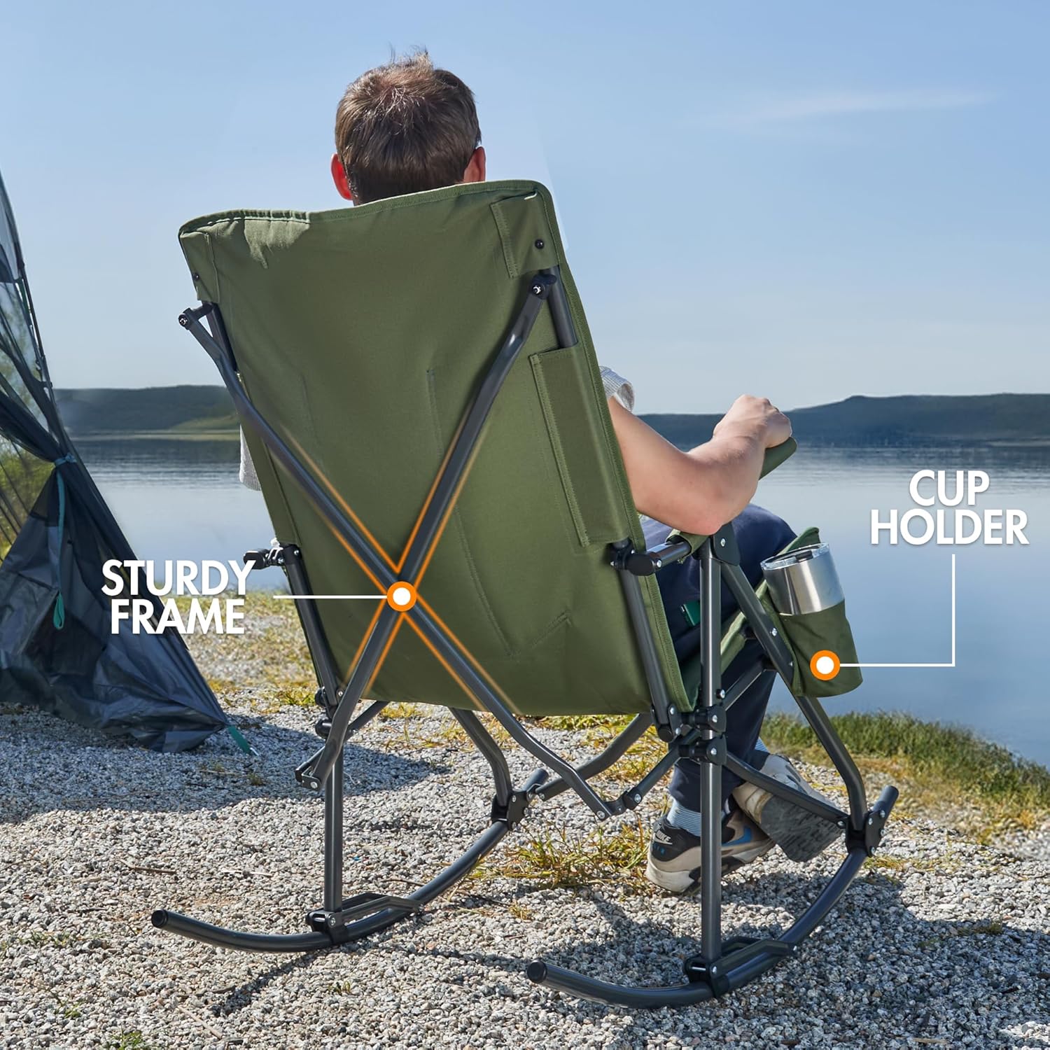 Oversized Folding Rocking Camp - огляд і ціна Outdoor Camping Rocker