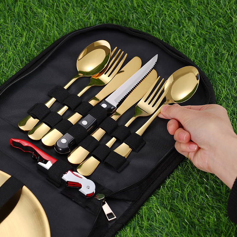 10Pcs Camping Tableware Set 30 - огляд і ціна Outdoor Camping Dining Set