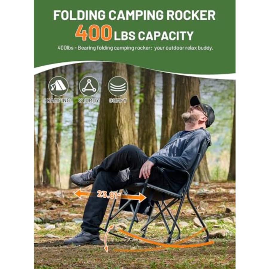 Folding Oversized Rocking Camp - огляд і ціна Outdoor Camping Rocker