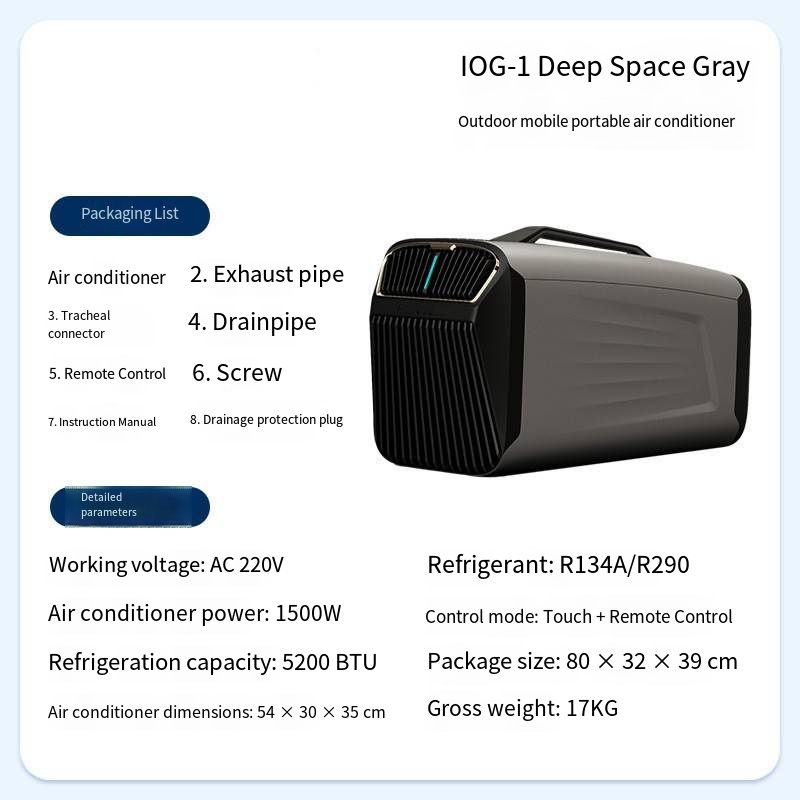 Applicable to Portable Mini El - огляд і ціна Outdoor Camping Air Conditioner