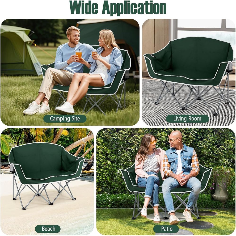 Durable 2-Person Folding Lawn  - огляд і ціна Folding Chair