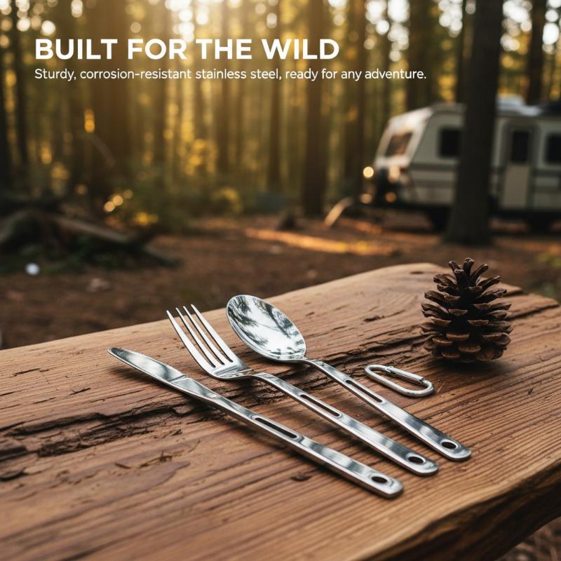 Outdoor Camping Cutlery Set 3P - огляд і ціна Outdoor Camping Dining Set