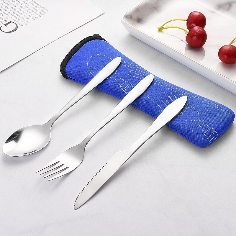 3Pcs/set Tableware Stainless S - огляд і ціна Outdoor Camping Dining Set