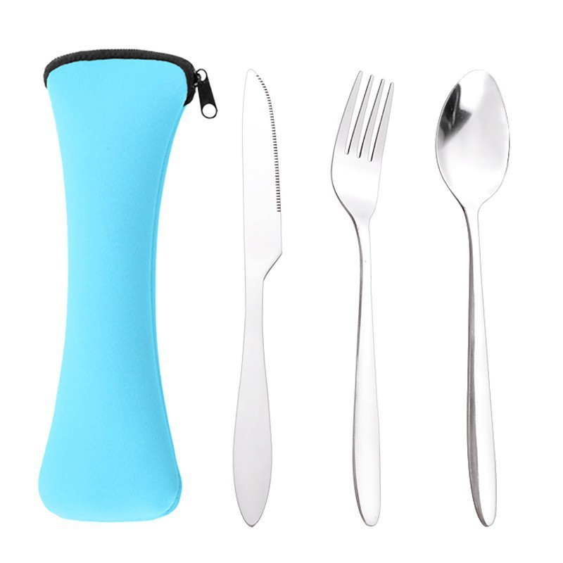 3Pcs/set Tableware Stainless S - огляд і ціна Outdoor Camping Dining Set