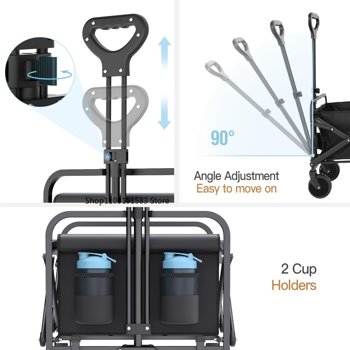 Extra Long Extender Folding Ca - огляд і ціна Outdoor Camping Trolley