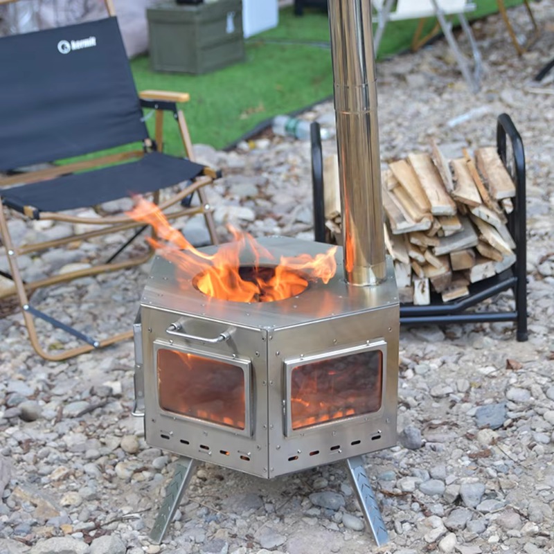 【Popular】Folding Multipurpose  - огляд і ціна Outdoor Camping Stove Wood