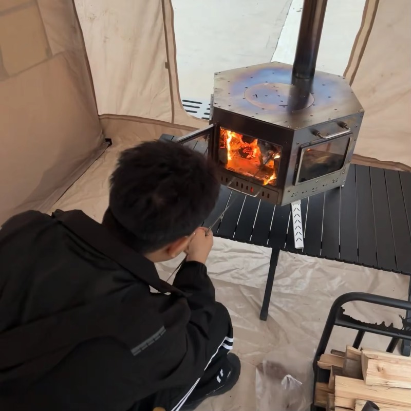 【Popular】Folding Multipurpose  - огляд і ціна Outdoor Camping Stove Wood