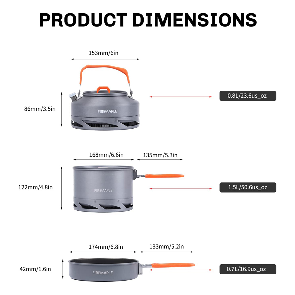 Fire Maple Camping Cookware Ut - огляд і ціна Outdoor Camping World
