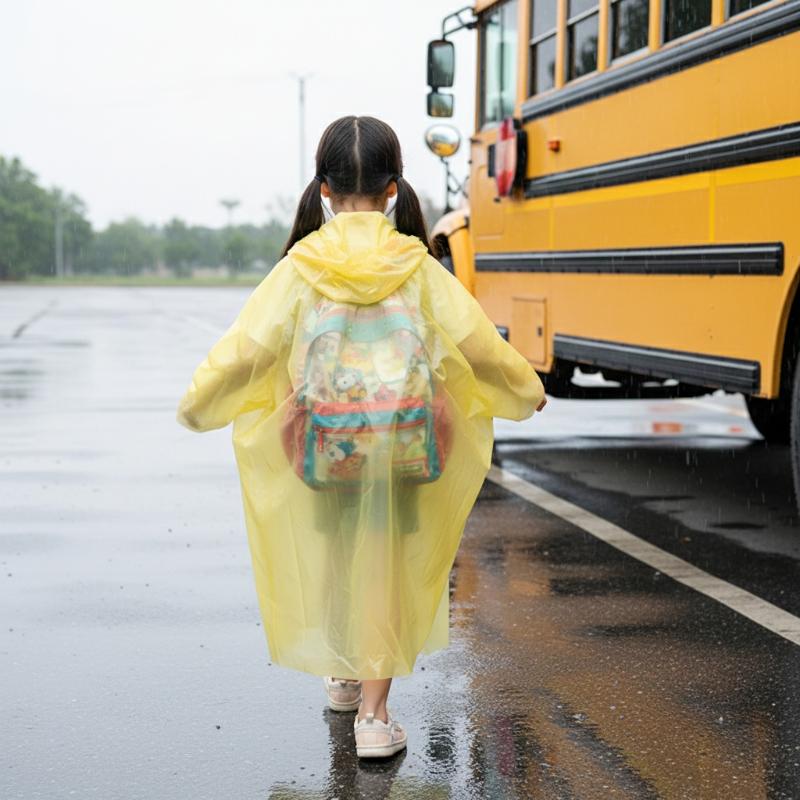 Disposable Long Kids Raincoat  - огляд і ціна Outdoor Camping Kids Activities