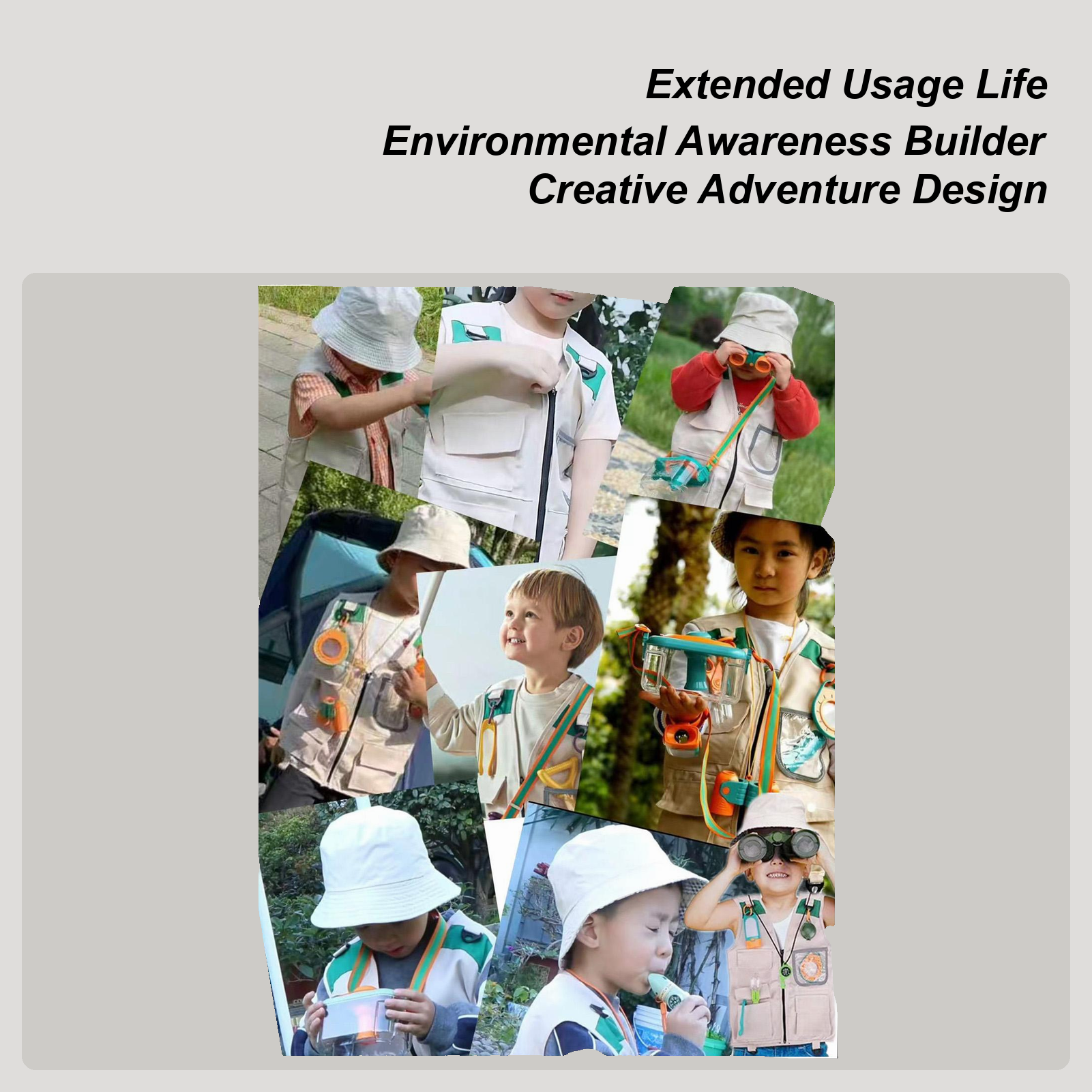 Kids Fishing Vest Sleeveless C - огляд і ціна Outdoor Camping Kids Activities