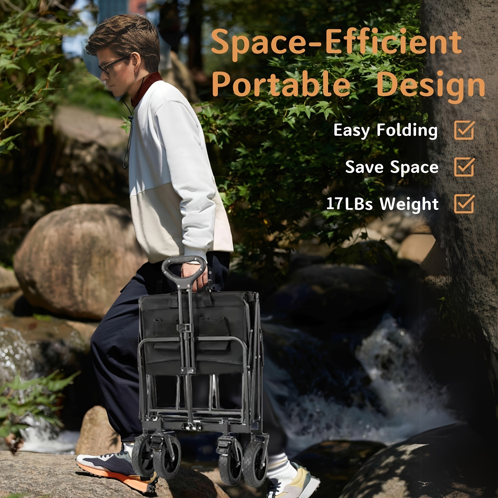 Mini Collapsible Folding Utili - огляд і ціна Outdoor Camping Trolley