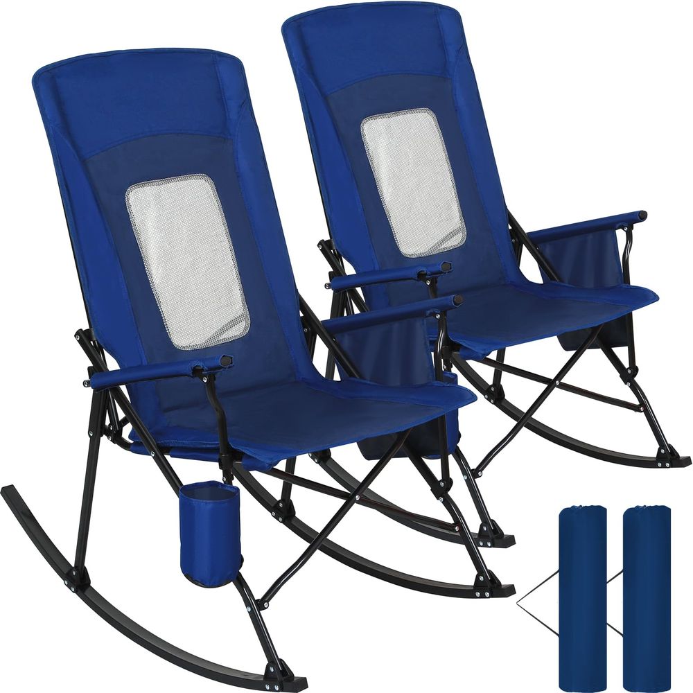 2 Pack Rocking Camping Chair f - огляд і ціна Outdoor Camping Rocker