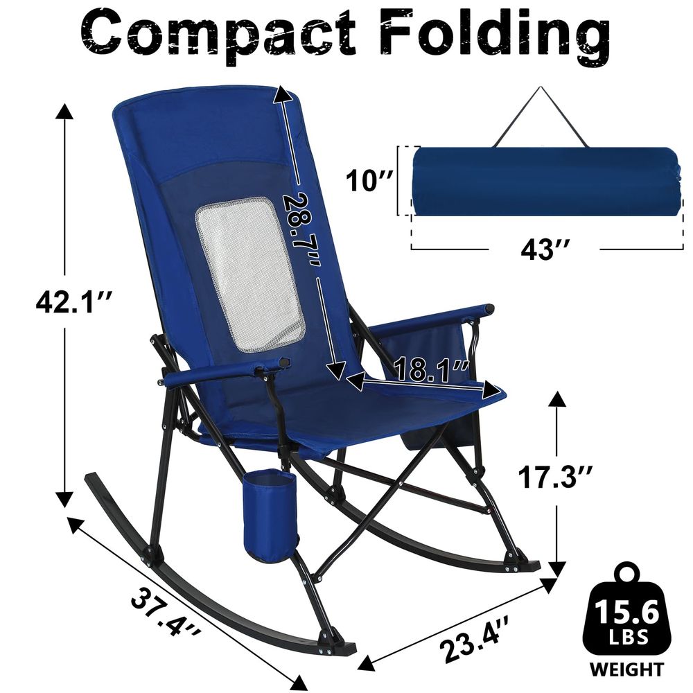 2 Pack Rocking Camping Chair f - огляд і ціна Outdoor Camping Rocker