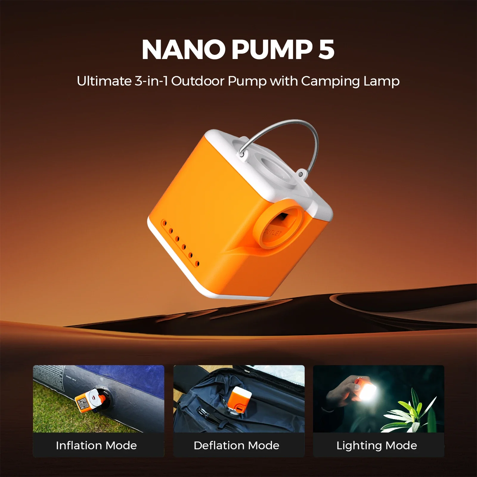 VOLLYC Electric Air Pump, Air  - огляд і ціна Outdoor Inflatable Camping Tent With Air Pump