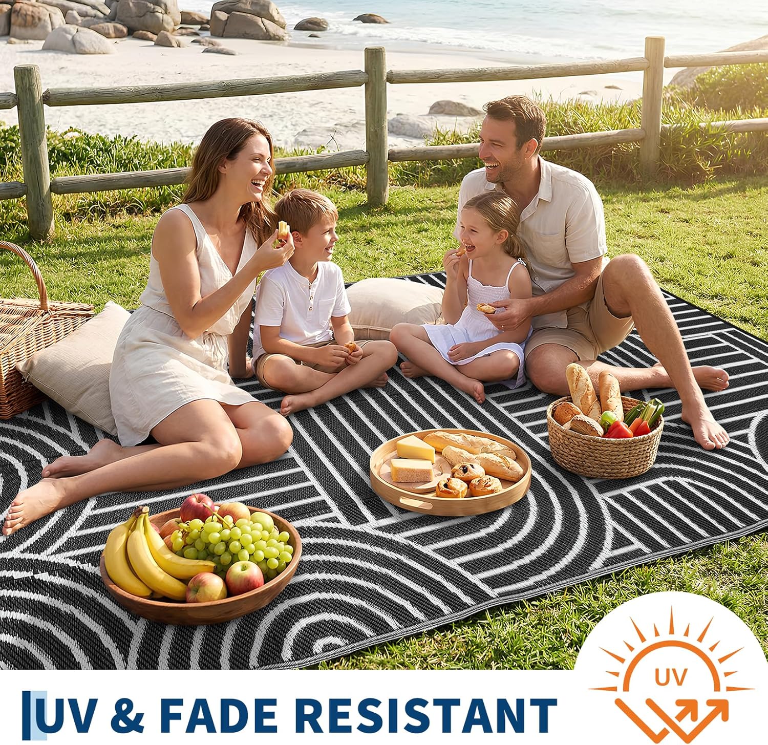 Reversible Rainbow Outdoor Rug - огляд і ціна Outdoor Camping Decke