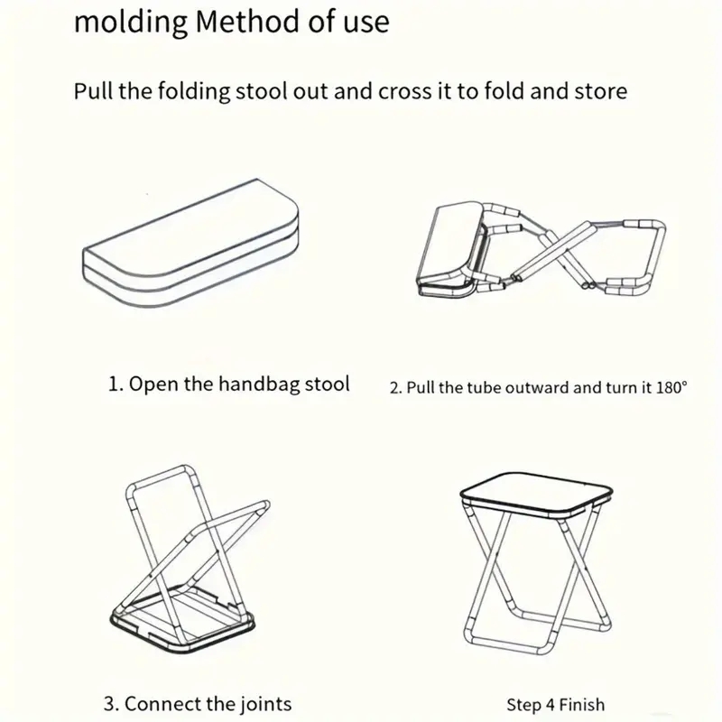 1pc Portable Folding Iron Allo - огляд і ціна Outdoor Camping Chairs