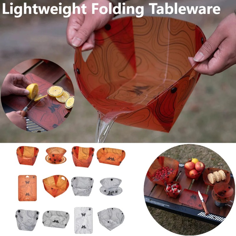 Foldable Camping Tableware Por - огляд і ціна Outdoor Camping Dining Set